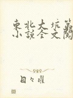 东北大坑第二部小说全文阅读封面