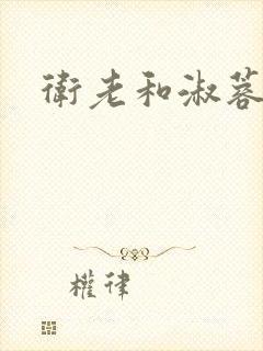 卫老和淑蓉封面