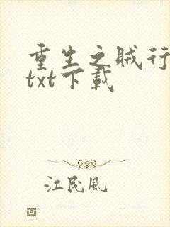 重生之贼行天下txt下载