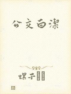 公交白洁封面