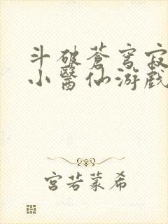 斗破苍穹寂寞的小医仙游戏世界