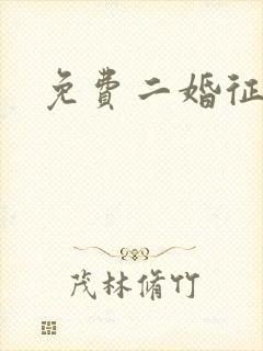 免费二婚征婚网封面