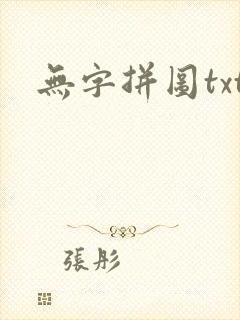 无字拼图txt封面