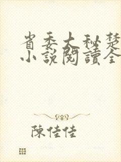 省委大秘楚东恒小说阅读全文封面