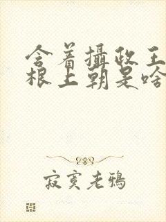 含着摄政王的紫根上朝是啥小说