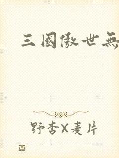 三国傲世无双封面