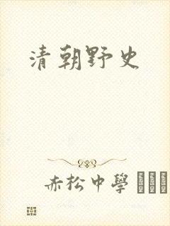 清朝野史