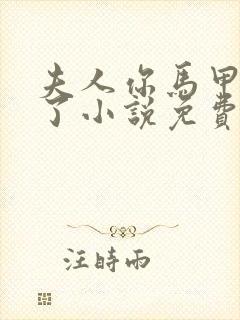 夫人你马甲又掉了小说免费阅读封面