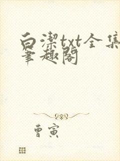 白洁txt全集笔趣阁