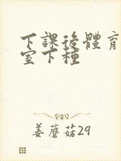 下课后体育器材室下种