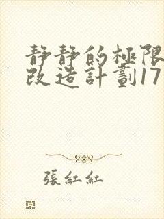 静静的极限自我改造计划17