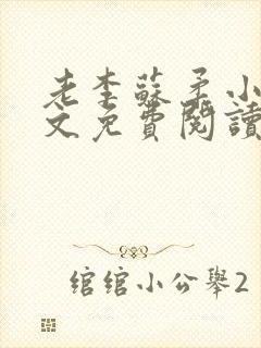 老李苏柔小说全文免费阅读