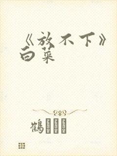 《放不下》半截白菜封面