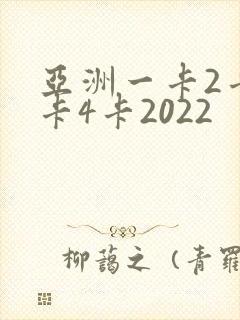 亚洲一卡2卡三卡4卡2022封面
