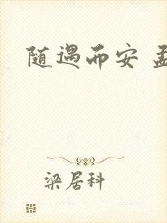 随遇而安 孟非封面