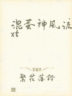 混蛋神风流史txt