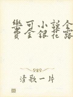 乐可小说全文免费金银花露封面