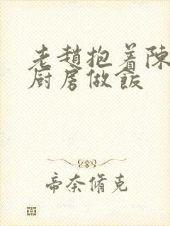 老赵抱着陈婷在厨房做饭