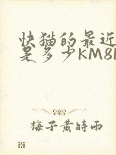 快猫的最近链接是多少KM8KW