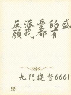 反派爱的盛世美颜我都有封面