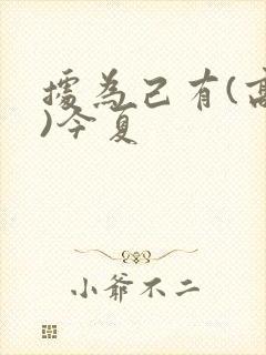 据为己有(高干)今夏封面