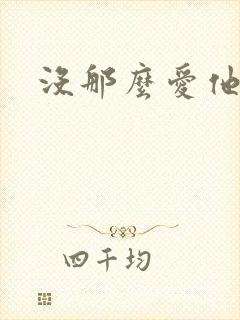 没那么爱他封面