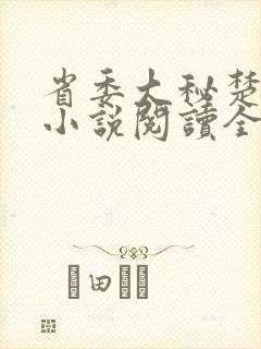 省委大秘楚东恒小说阅读全文