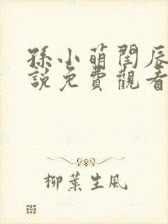 孙小萌闫辰的小说免费观看