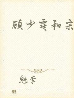 顾少霆和宋斯曼