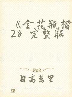 《金花瓶楷梅花2》完整版