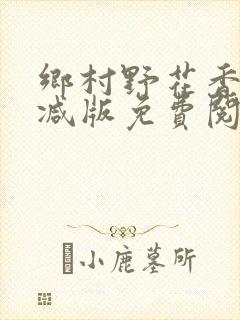 乡村野花香无删减版免费阅读全文