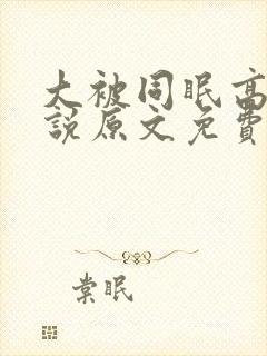 大被同眠高粱小说原文免费阅读