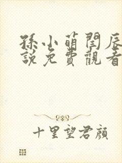 孙小萌闫辰的小说免费观看