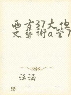 西方37大但人文艺术a管77封面