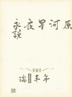 永夜星河原著小说封面
