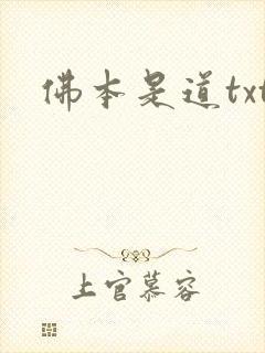 佛本是道txt