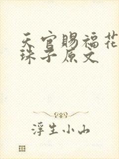 天官赐福花怜塞珠子原文