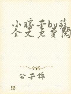 小瞎子by苏软全文免费阅读