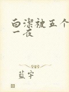 白洁被五个人玩一夜