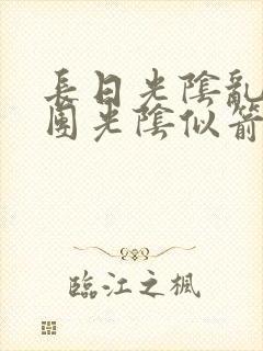 长日光阴乱作一团光阴似箭笔渺