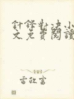 针锋对决小说全文免费阅读完整版