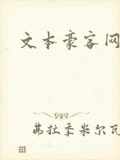 文本豪客网封面