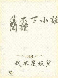 落不下小说免费阅读封面