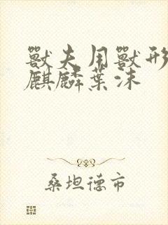 兽夫用兽形播种麒麟叶沫封面