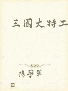 三国大特工封面