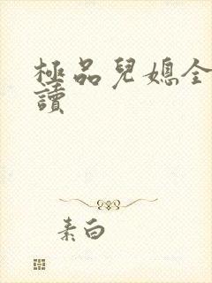 极品儿媳全文阅读封面