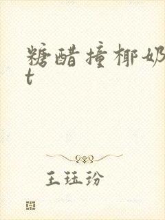 糖醋撞椰奶txt封面