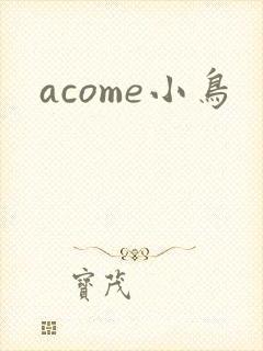 acome小鸟封面