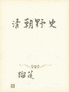 清朝野史