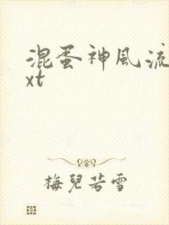 混蛋神风流史txt